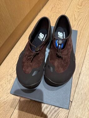New Balance Brown Suede Slip-On Loafers